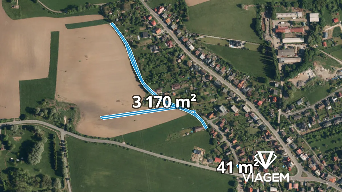 Prodej pole 1308 m²